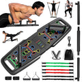 Portable Home Gym Workout Equipment – Push-Up Board, Pilates Bar & Resistance Bands Set