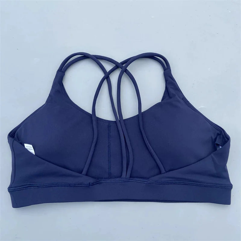Women’s Solid Color High-Support Workout Sports Bra