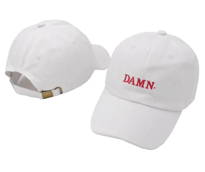 New Trendy Cotton Baseball Cap with DAMN Design