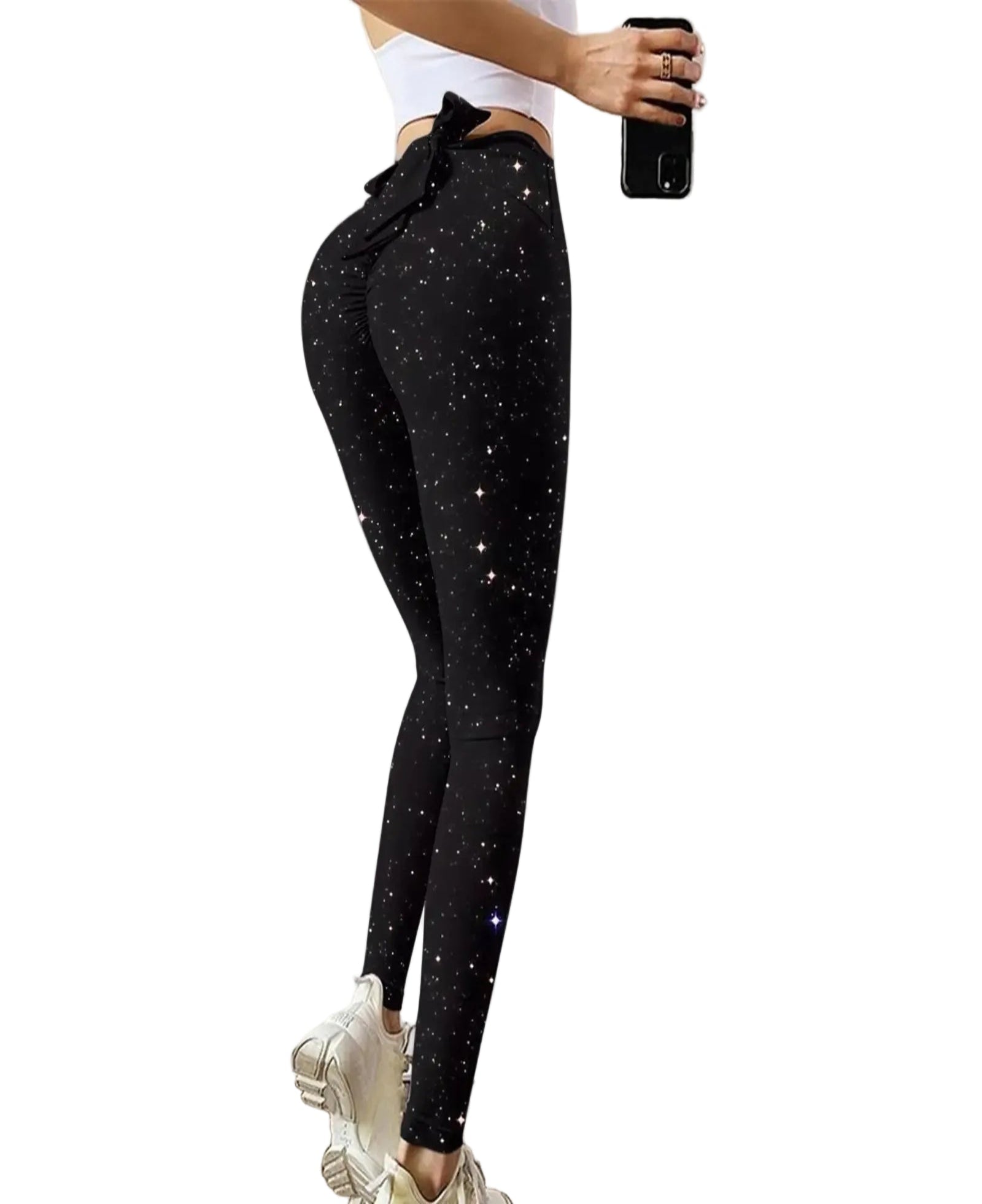 High Waist Printed Stylish Modal Workout Sculpting Leggings