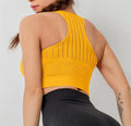 Breathable Mesh Back Sports Bra for Yoga and Running Fitness