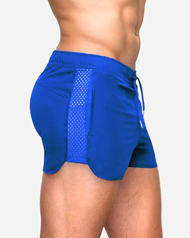 Summer Stretch Mesh Fitness Sprint Training Shorts – Breathable Lightweight Athletic Workout Shorts