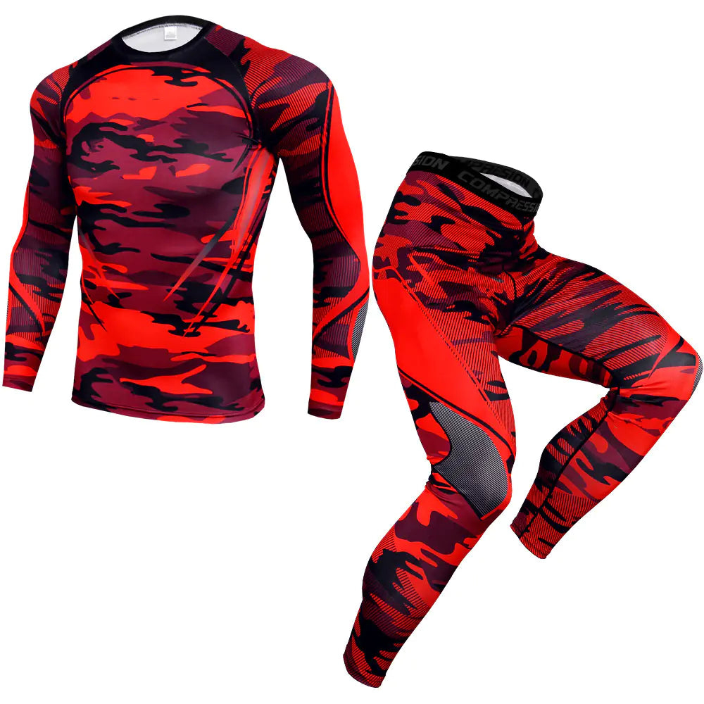 Men's Long Sleeve Gym/Workout Set