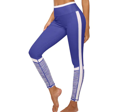 Printed Patchwork Yoga Leggings for Women