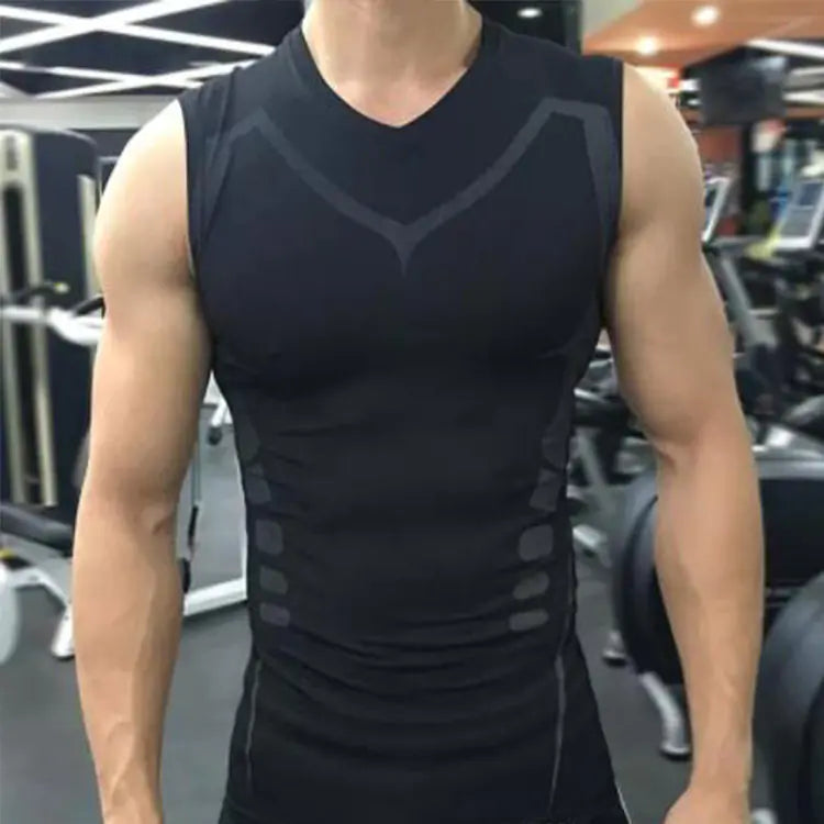 Fitness Tank Top & Compression Training Shirt – Athletic Performance Sleeveless Workout Top
