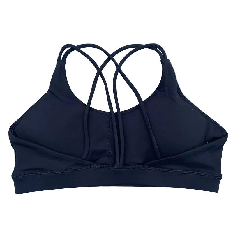 Women’s Solid Color High-Support Workout Sports Bra