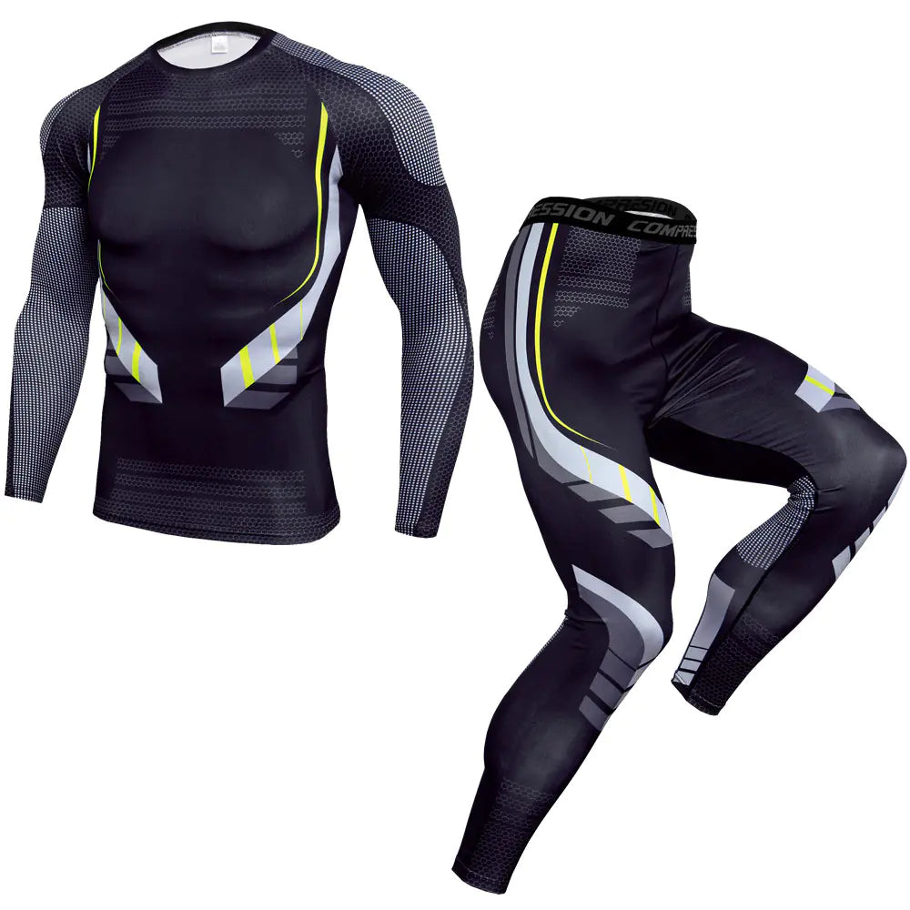 Men's Long Sleeve Gym/Workout Set