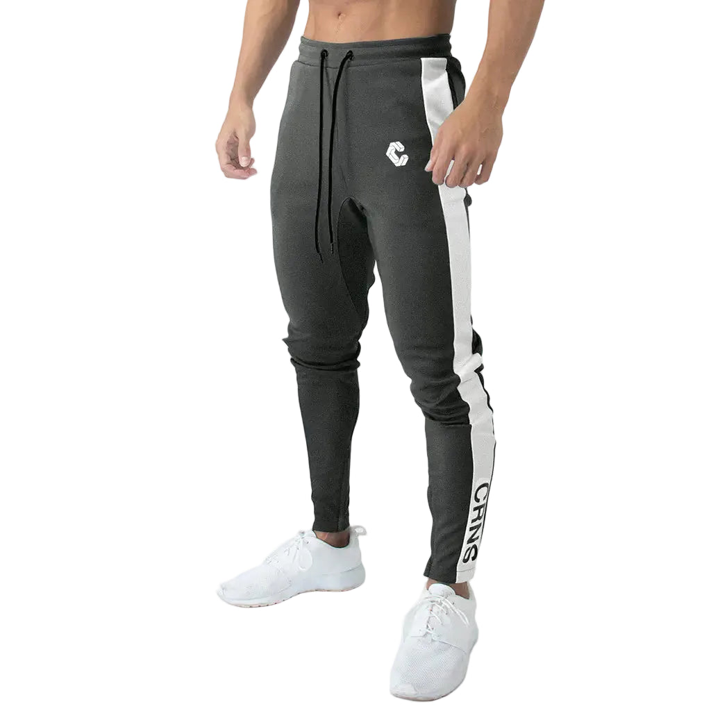 Men’s Cotton Zip-Ankle Running Joggers – Spring & Autumn Athletic Trousers