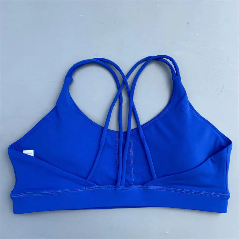 Women’s Solid Color High-Support Workout Sports Bra