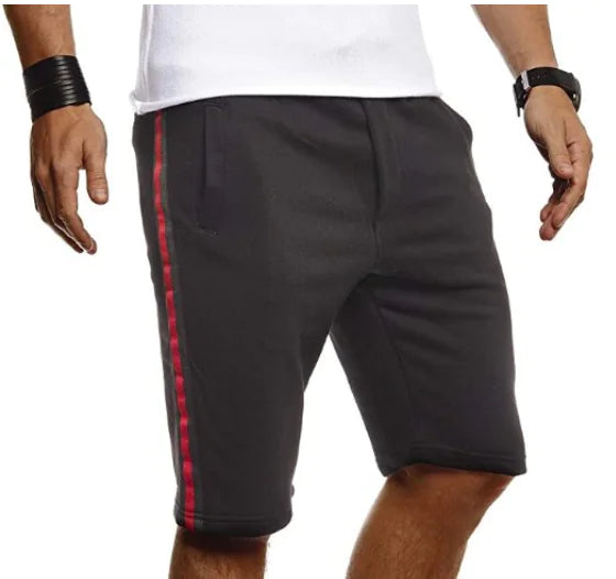 Solid Color Sports Shorts for Fitness Training – Men’s Athletic Workout & Gym Shorts