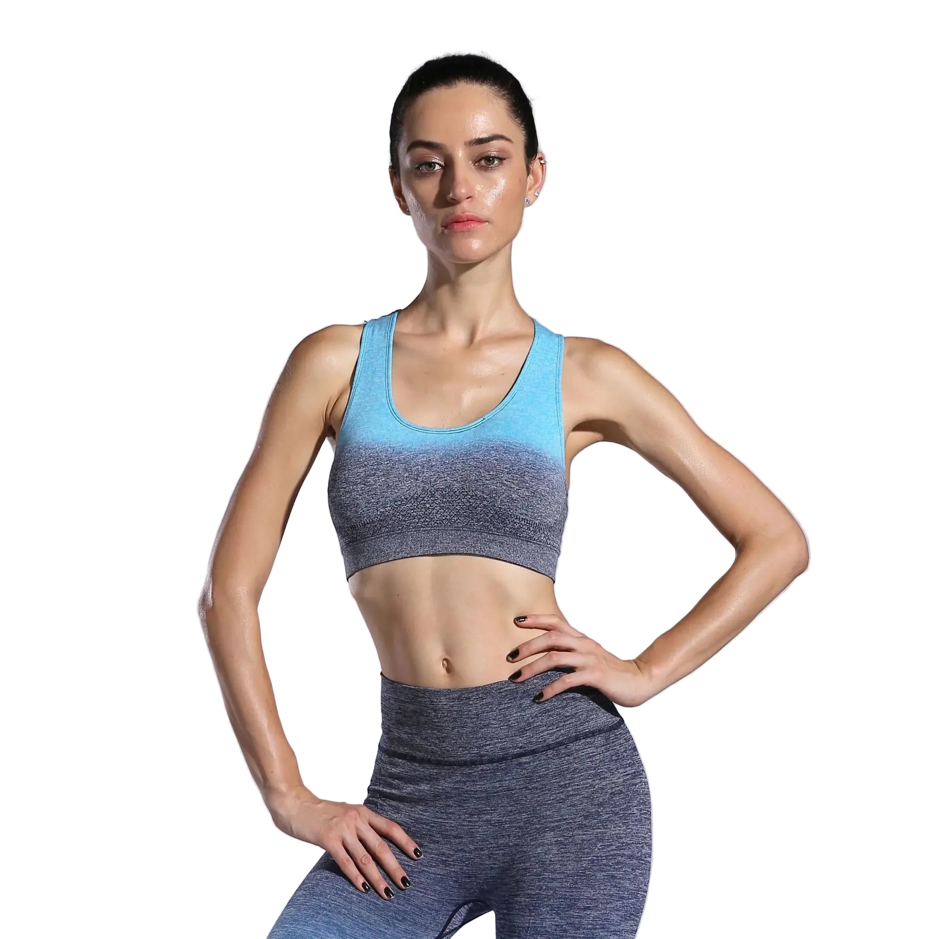 Breathable Sports Yoga Bra Set – Push-Up Anti-Sweat Fitness Wear for Women